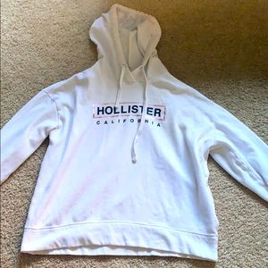 White hollister California sweatshirt